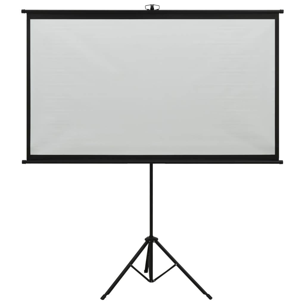 vidaXL Projection Screen with Tripod 72" 4:3 Home Theater Screen Presentation