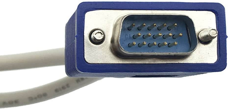 DONG 1 Computer to Dual 2 Monitor vga Splitter Cable Video Y Splitter 15 pin Two Ports vga Male to Female