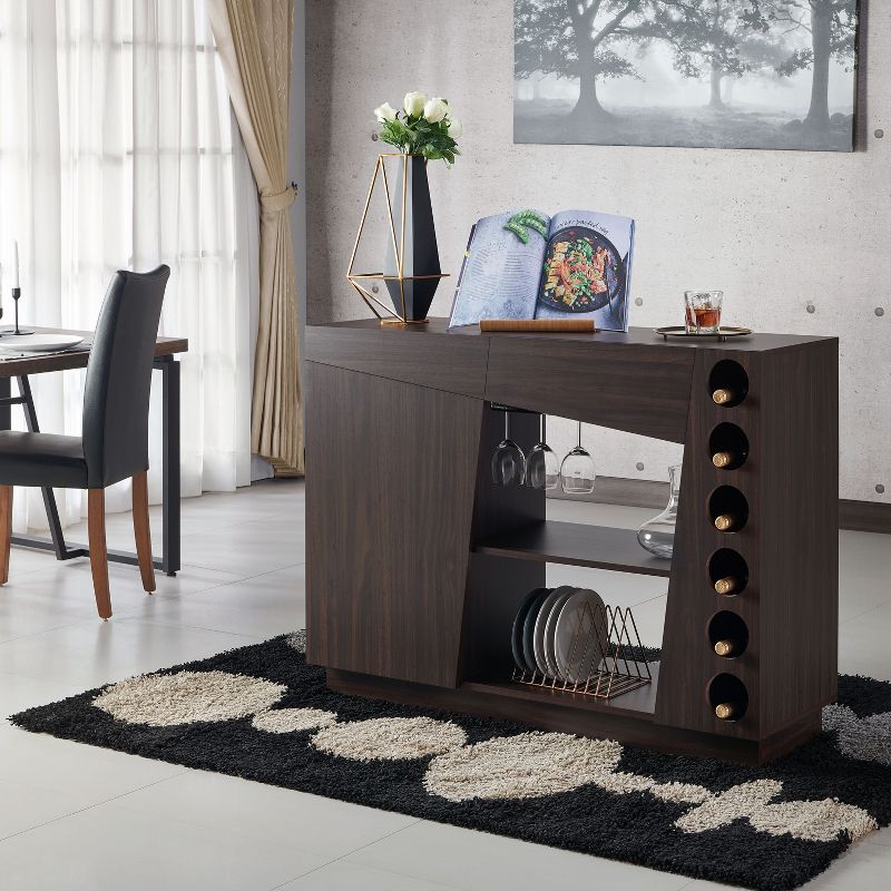 Karly Wine Cabinet Red Brown - miBasics