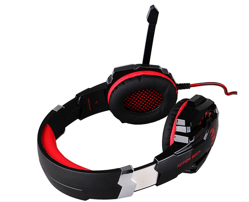 EACH G9000 PUBG Headphones Luminous Headset Internet Cafe EarPhones 3.5 Quadrupole Mobile Phone Headset PS4,XBOX ONE