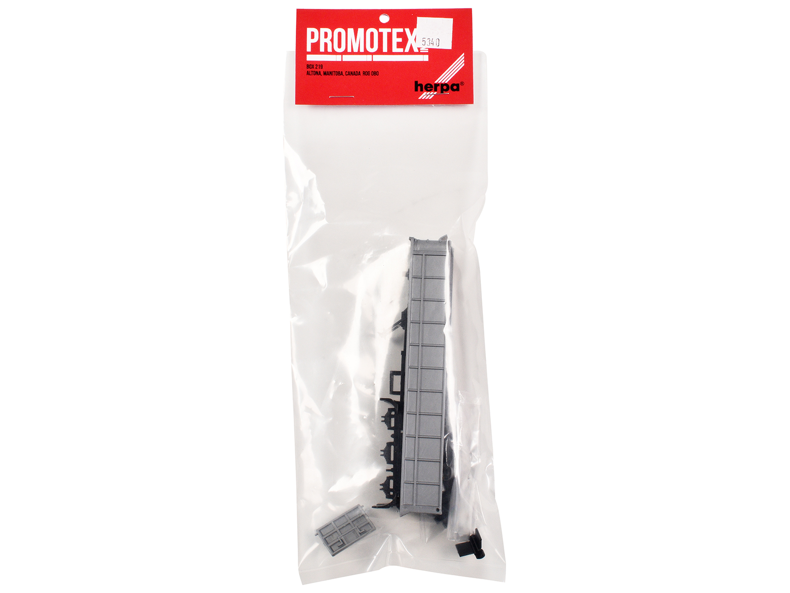 3-Axle Dump Trailer Silver 1/87 (HO) Plastic Model by Promotex