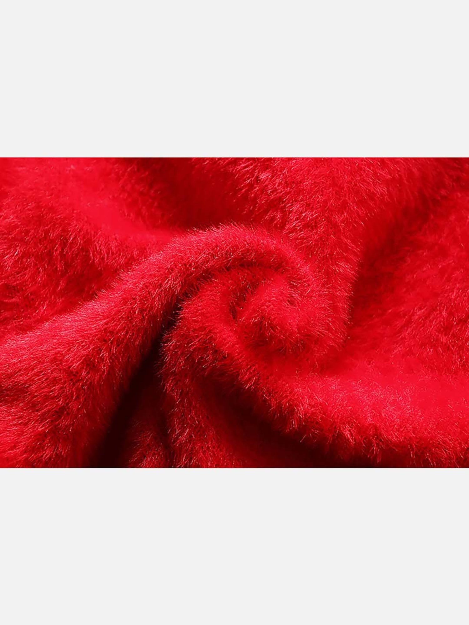 Little Surprise Box Kids Red Embroidered Full Sleeves Sweater