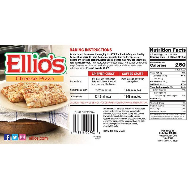 Ellio's Cheese Frozen Pizza - 18.3oz