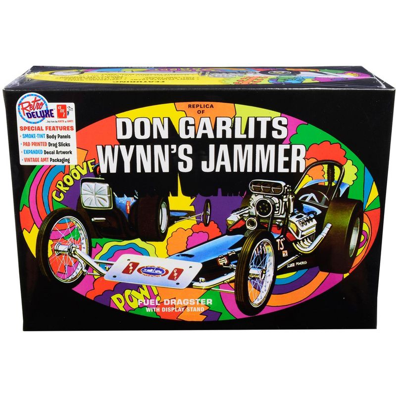 Skill 2 Model Kit Don Garlits Wynn's Jammer Dragster with Display Stand 1/25 Scale Model by AMT