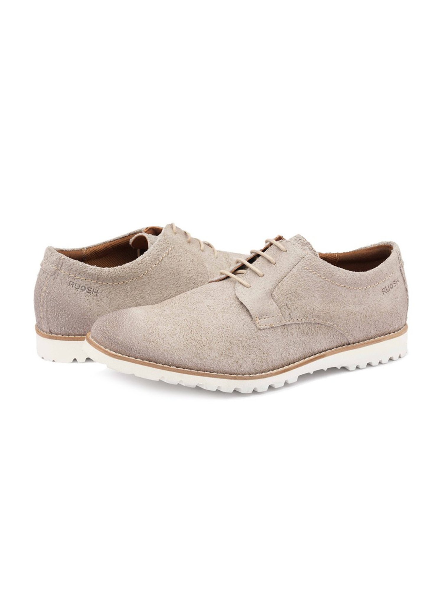 Ruosh Men's Off White Derby Shoes