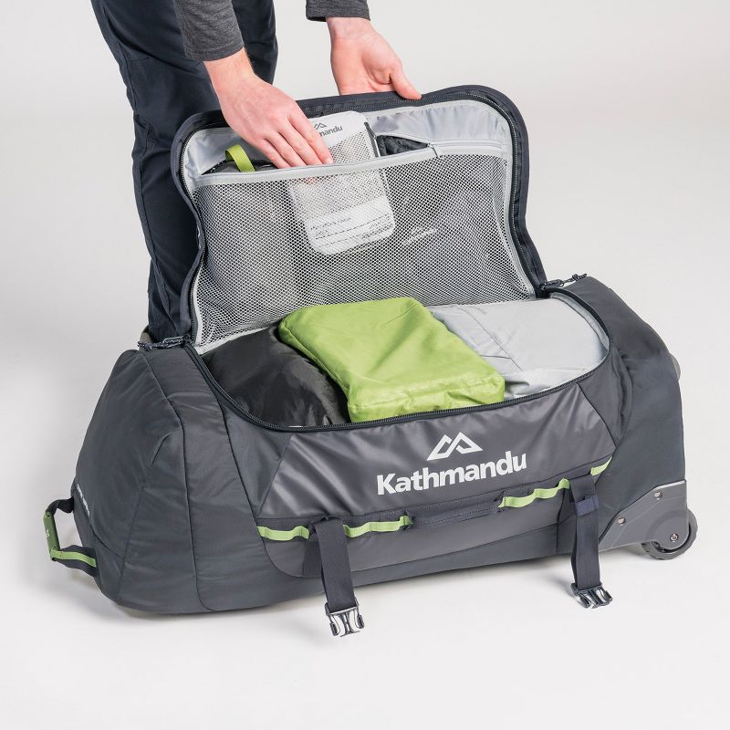Kathmandu Super Tanker Trolley  80L 2-Wheel Wheeled Duffel Bags