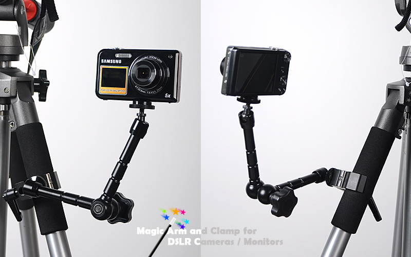 TeKit Magic Arm and Clamp for 11 inch Monitors /DSLR Cameras