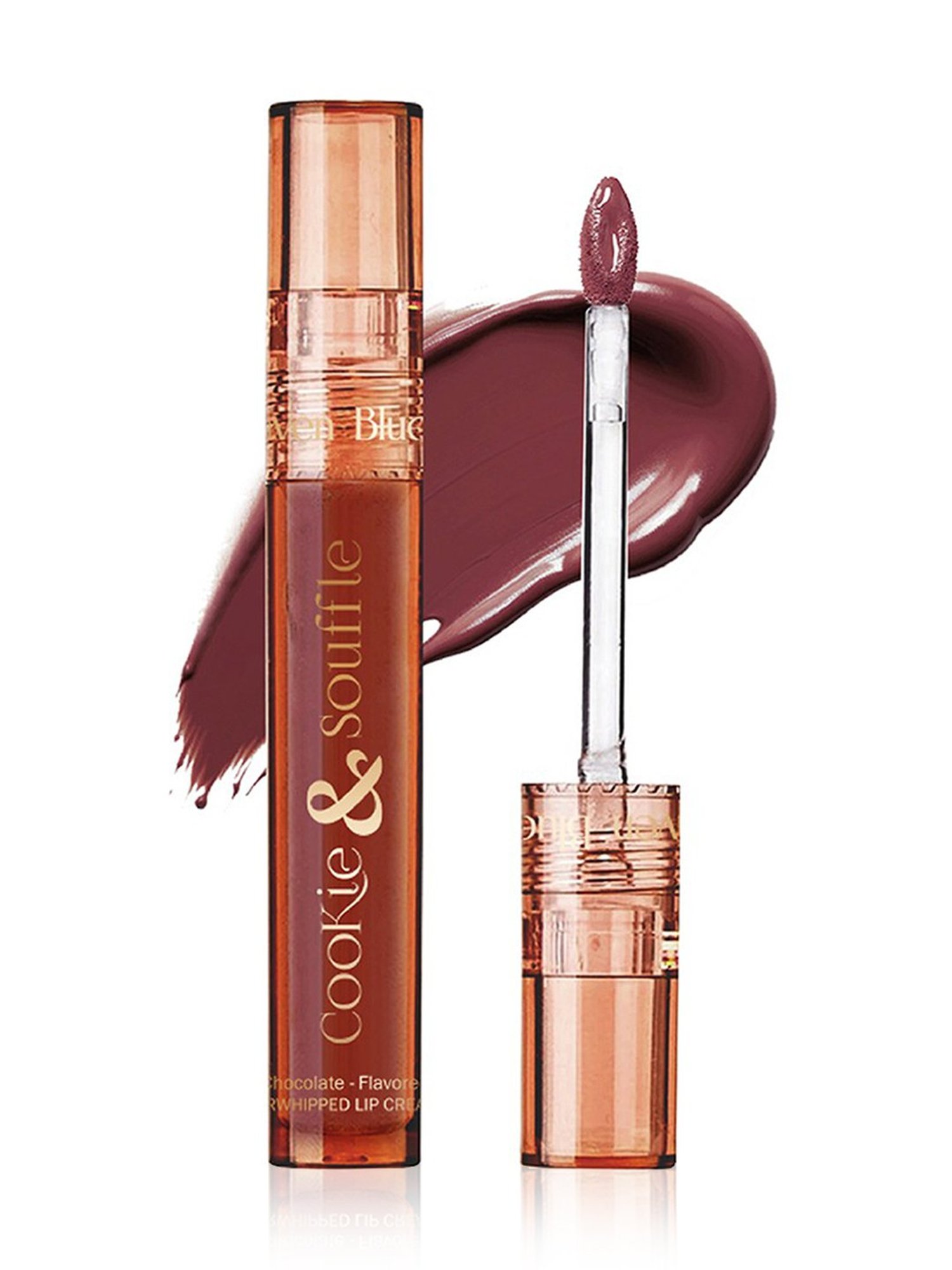 Blue Heaven Cookie & Souffle Chocolate - Flavored Airwhipped Lip Cream Dusty Rose Mudpie - 3.2 ml
