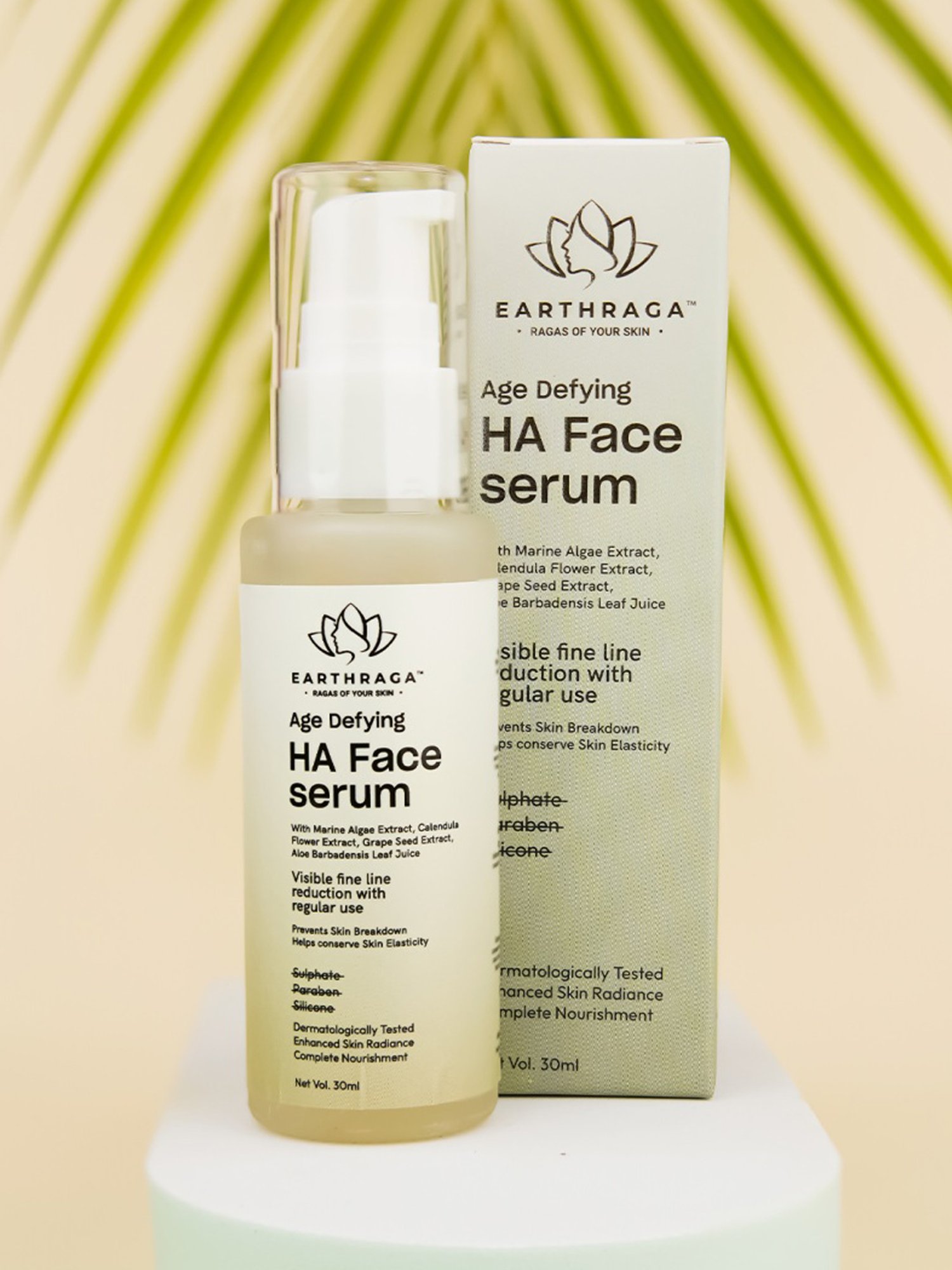 Earthraga Age Defying HA Face Serum - 30 ml