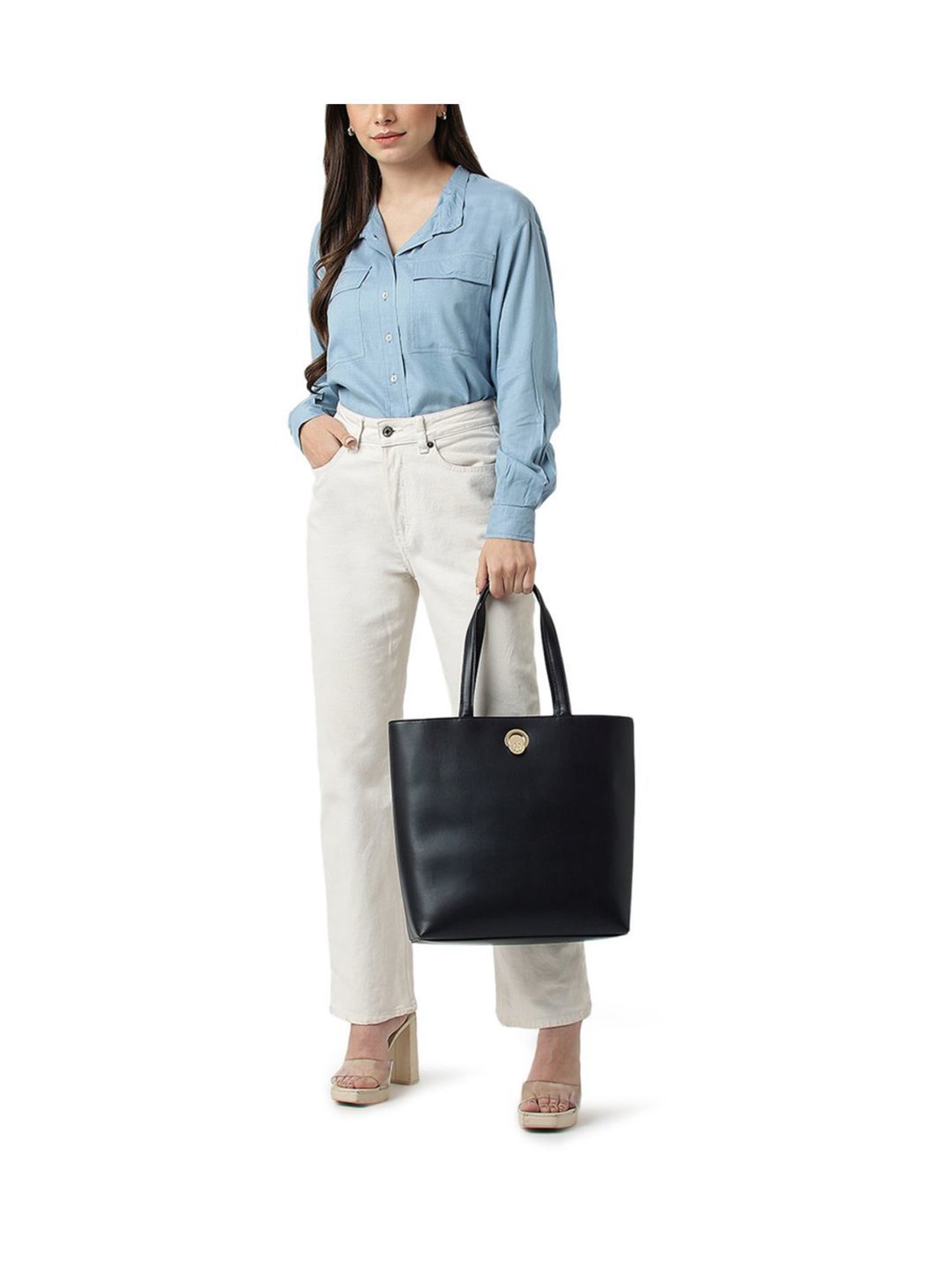 TOMMY HILFIGER Space Blue Medium Tote