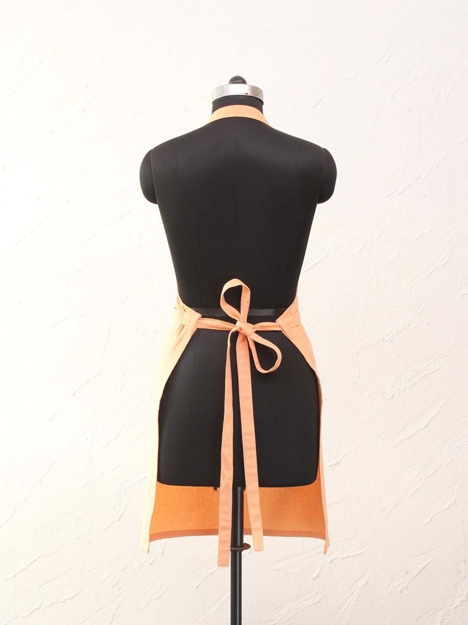 Ariana Yellow & White Cotton Kitchen Apron with Pocket