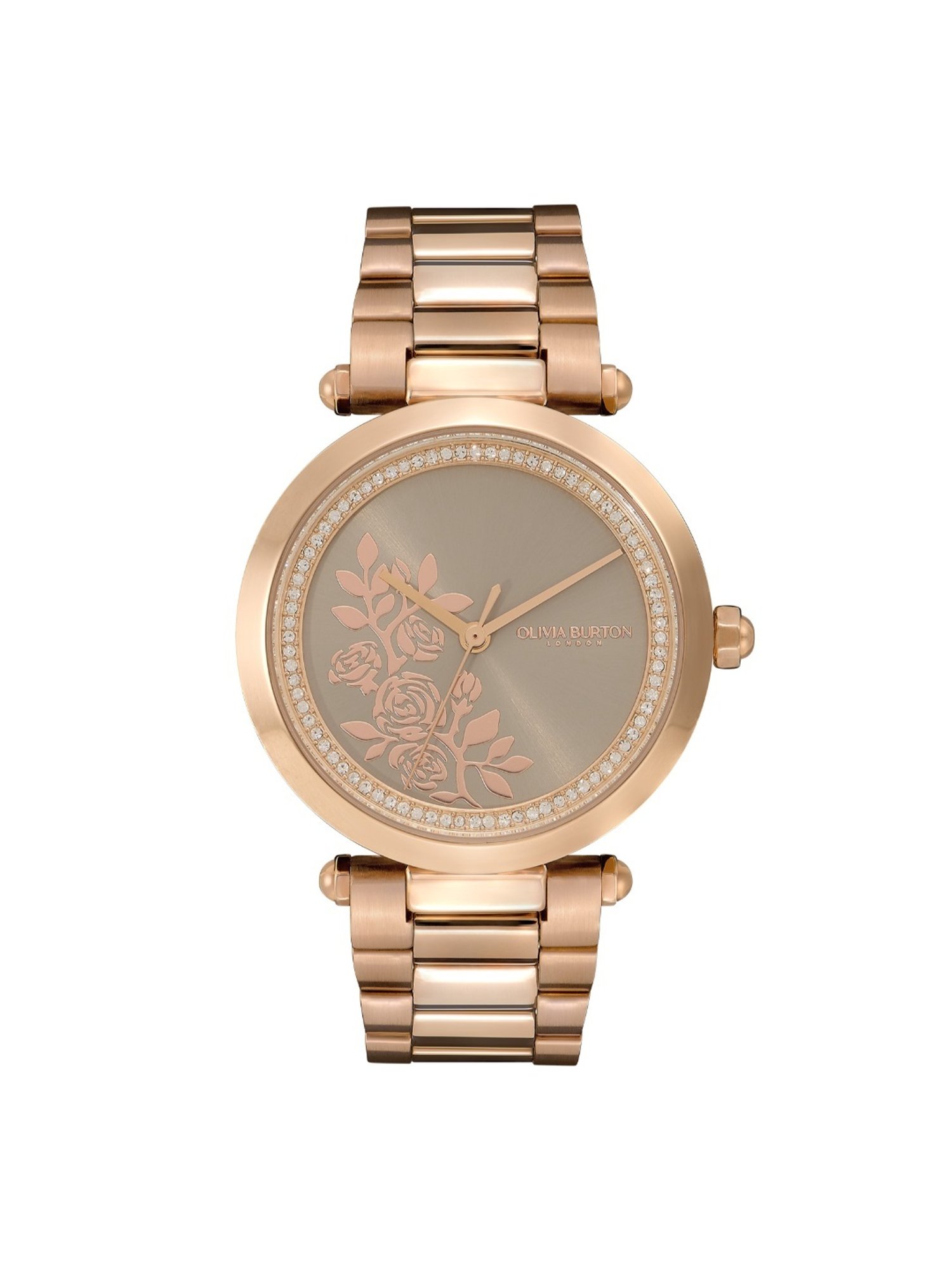 Olivia Burton 24000044 Tbar Floral Analog Watch for Women