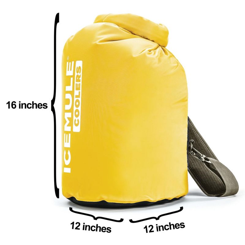 IceMule 1006 Classic Collapsible Portable Soft Sided Roll Top 20 Liter 18 Can Lightweight Insulated Waterproof Leak Proof Backpack Cooler Sling Bag