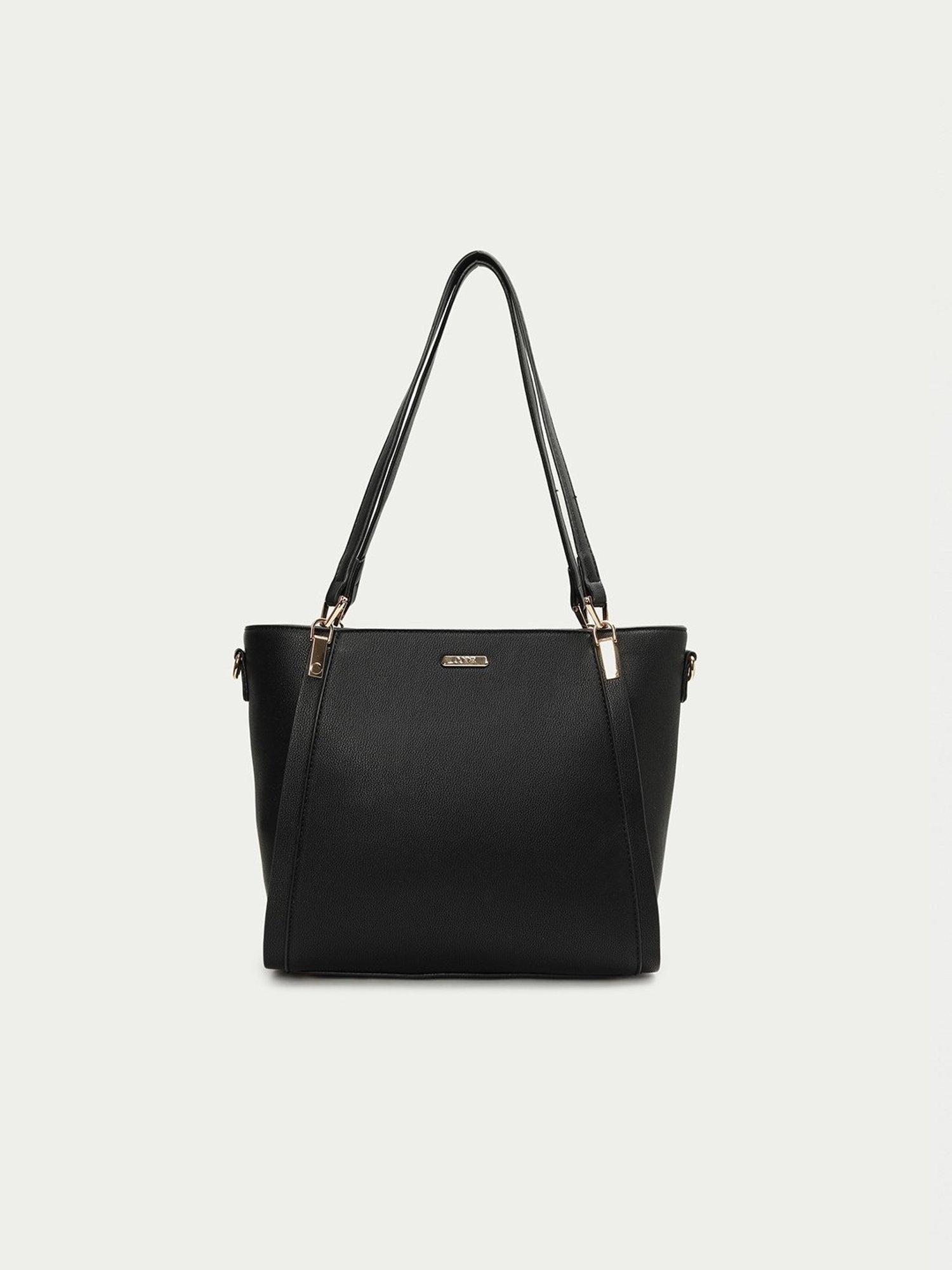 Code by Lifestyle Black Solid Shoulder Handbag