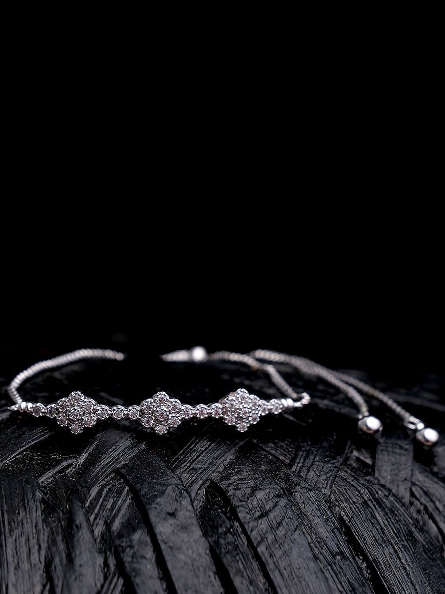 Clara Enzo 92.5 Sterling Silver Swarovski Zirconia Bracelet
