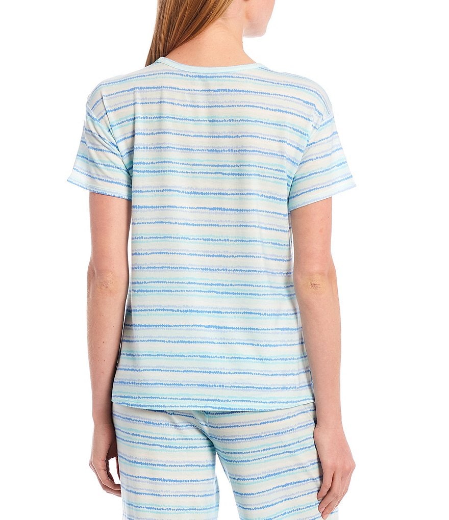 Donna Karan Abstract Print Knit Sleep Pants