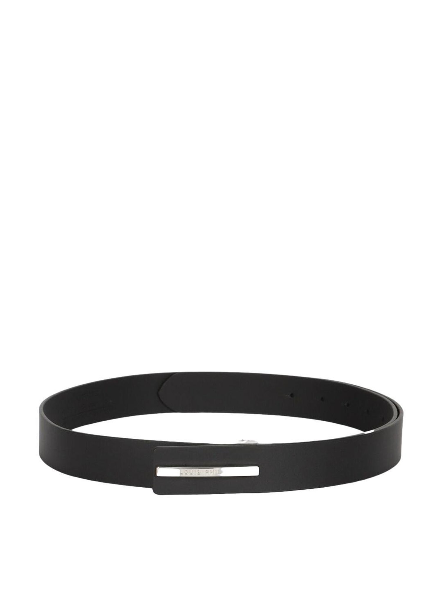 Peter England Red Canvas Solid Waist Belt for Men