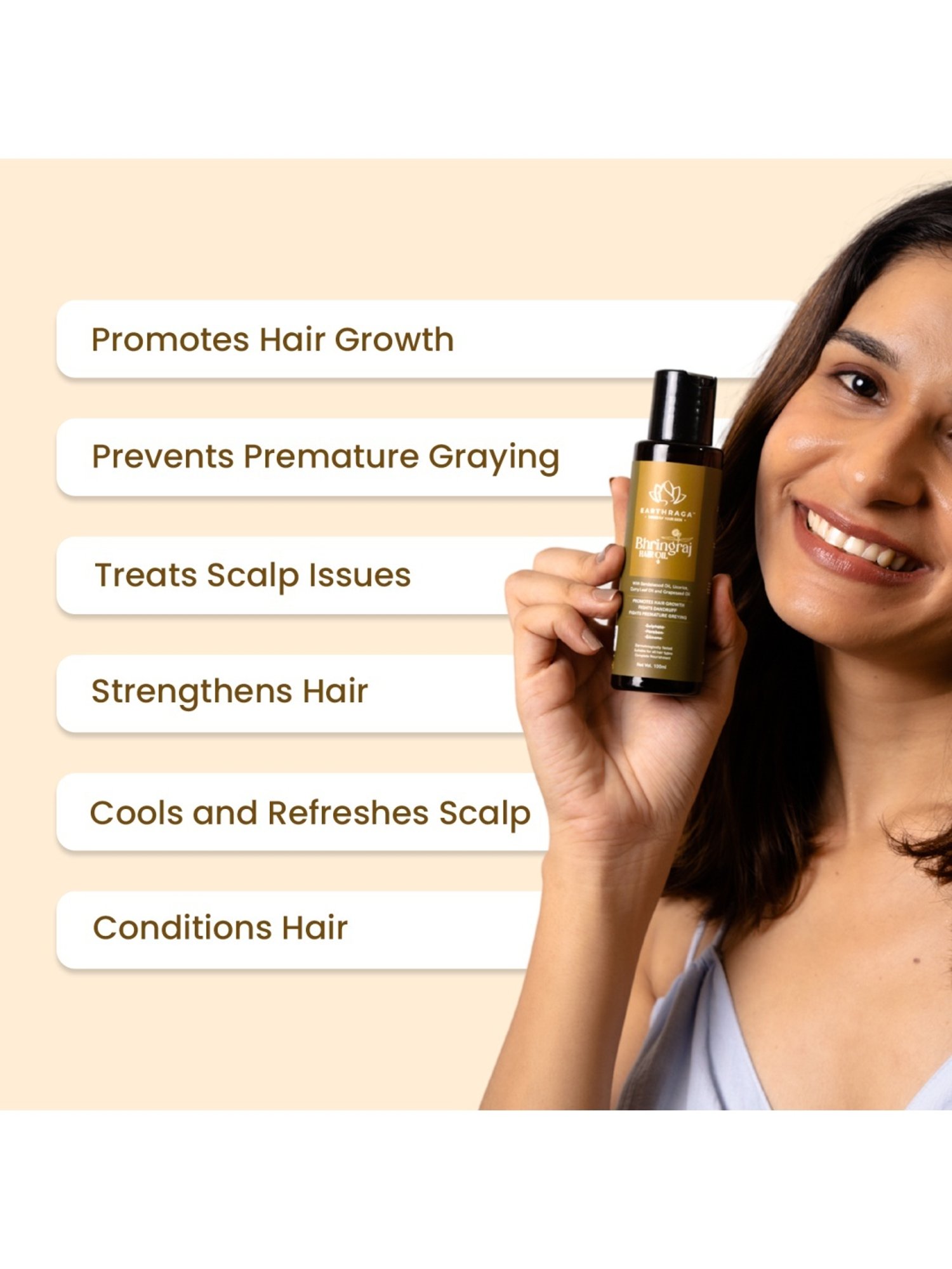 Earthraga Bhringraj Hair Oil - 100 ml