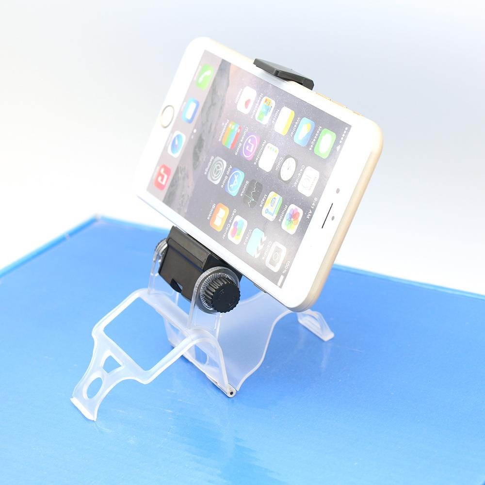 Slim Smart Handle Clip Cell Mobile Phone Clamp Holder with OTG Cable for PS4 Android Phone 4 Controller Black