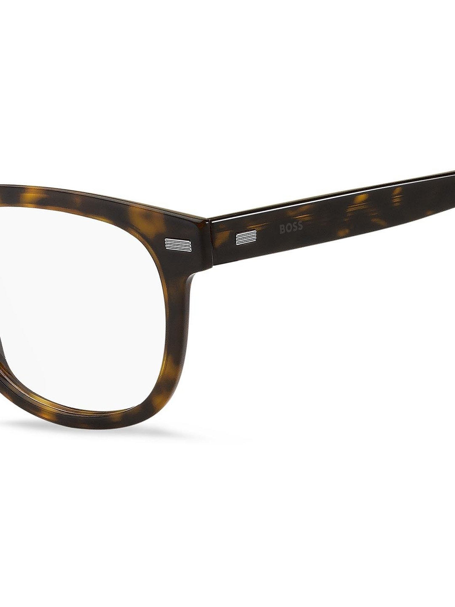 Hugo Boss Brown Square Eye Frames for Men
