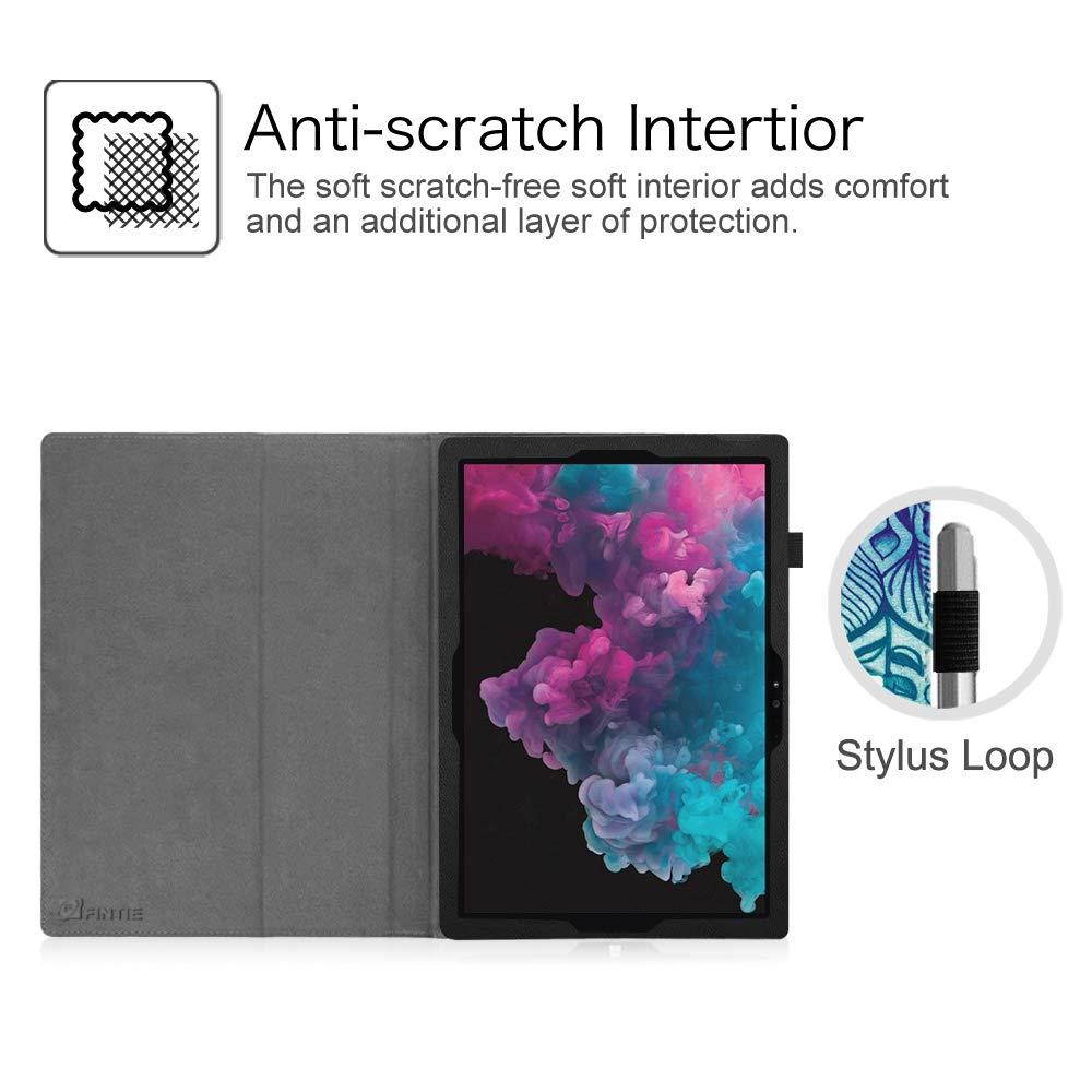 Fintie Microsoft Surface Pro 2017 / Surface Pro 4 Case - PU Leather Folio Stand Cover w/ Stylus Holder for New Surface Pro / Surface Pro 4 3