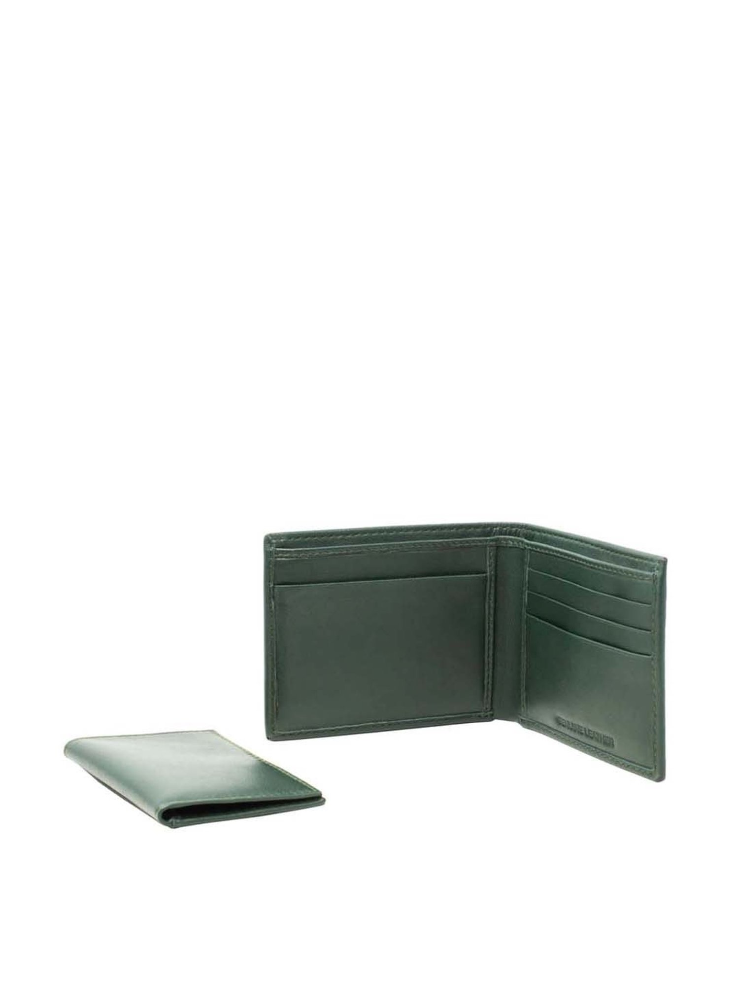 Tohl Green Casual Leather Bi-Fold Wallet with Card Holder for Men