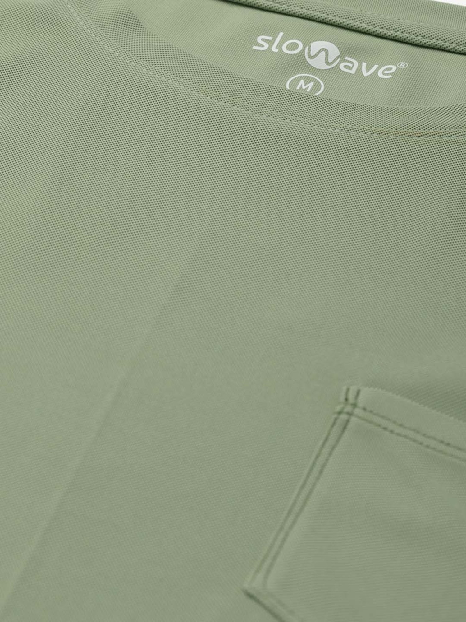 Slowave Pista Green Slim Fit Crew T-Shirt