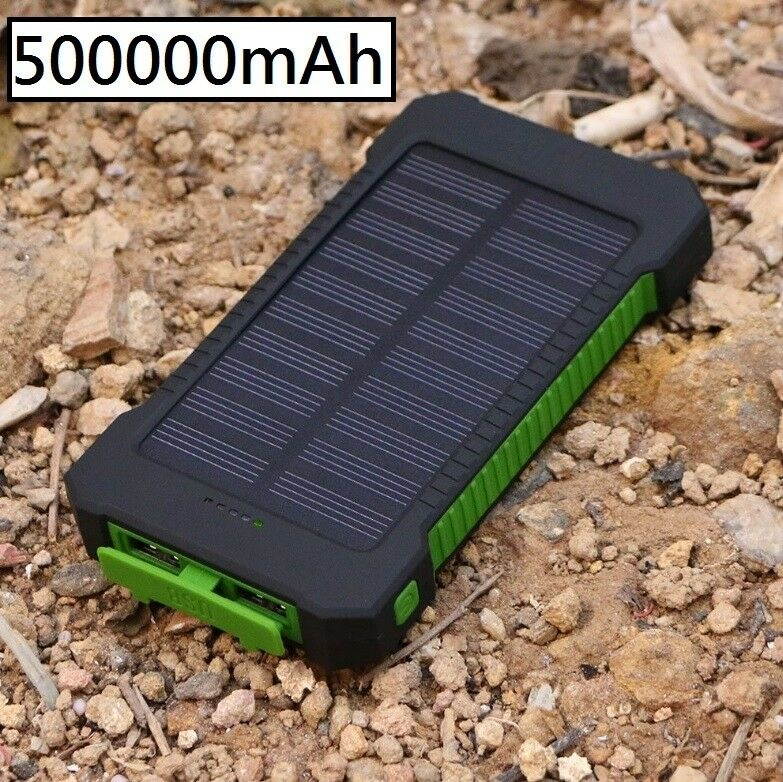 2000000mAh Dual USB Portable Solar Battery Charger Solar Power Bank For Phone GR