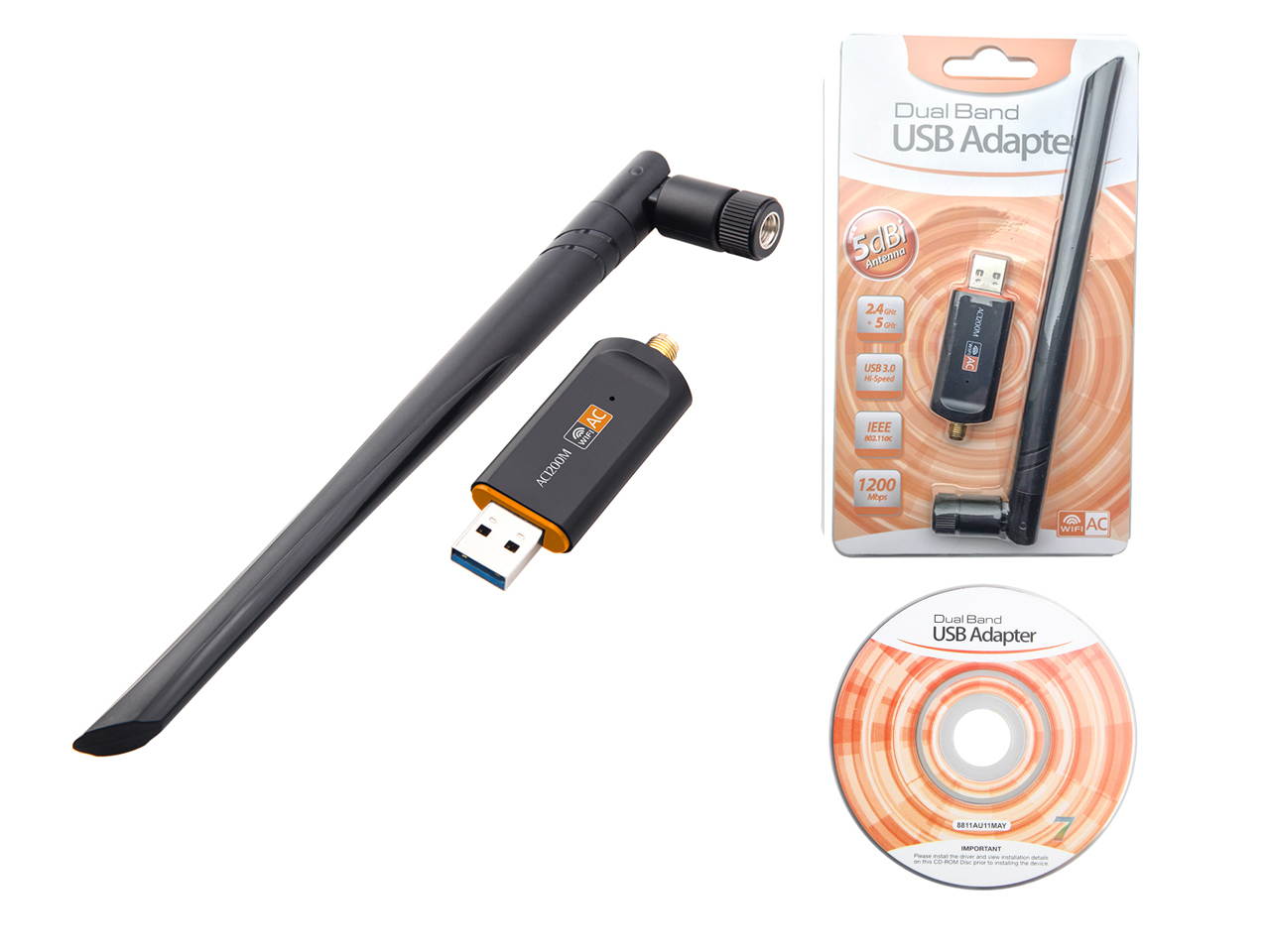 600Mbps USB WiFi Adapter, AC600 Dual Band Wireless USB Adapter 2.4G 5.0G High Gain 2dBi Antenna 802.11ac,Mini Wireless Network Card Supports Windows 10 8 7 Vista XP, Mac OS,Linux