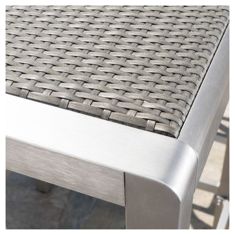 La Sola 3pc Metal Bistro Set - Black/Bronze - Christopher Knight Home