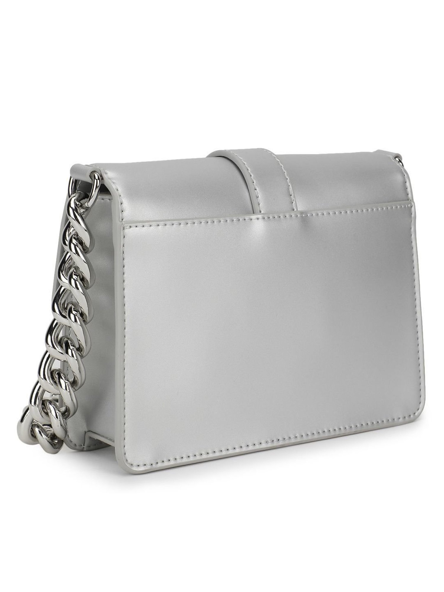 TOMMY HILFIGER Silver Medium Cross Body Bag