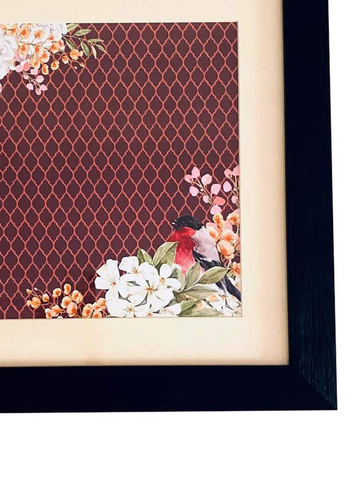 ICRAFT Royal Sparrow Series Multicolor Fibre Wall Art Frame - Set of 1