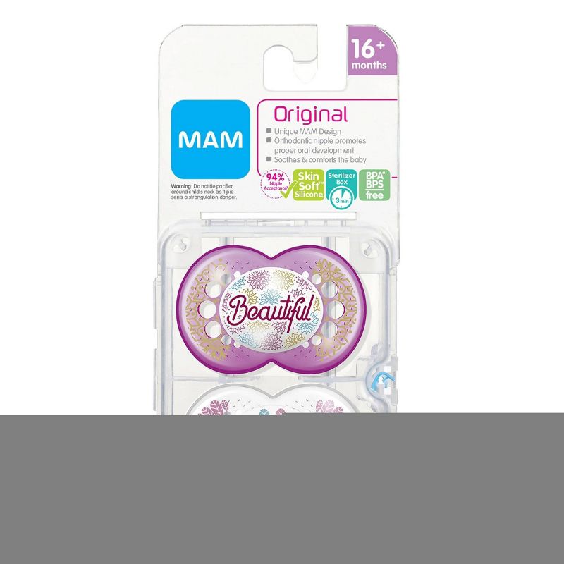 MAM Original Pacifier, 16+ Months - 2ct Pink