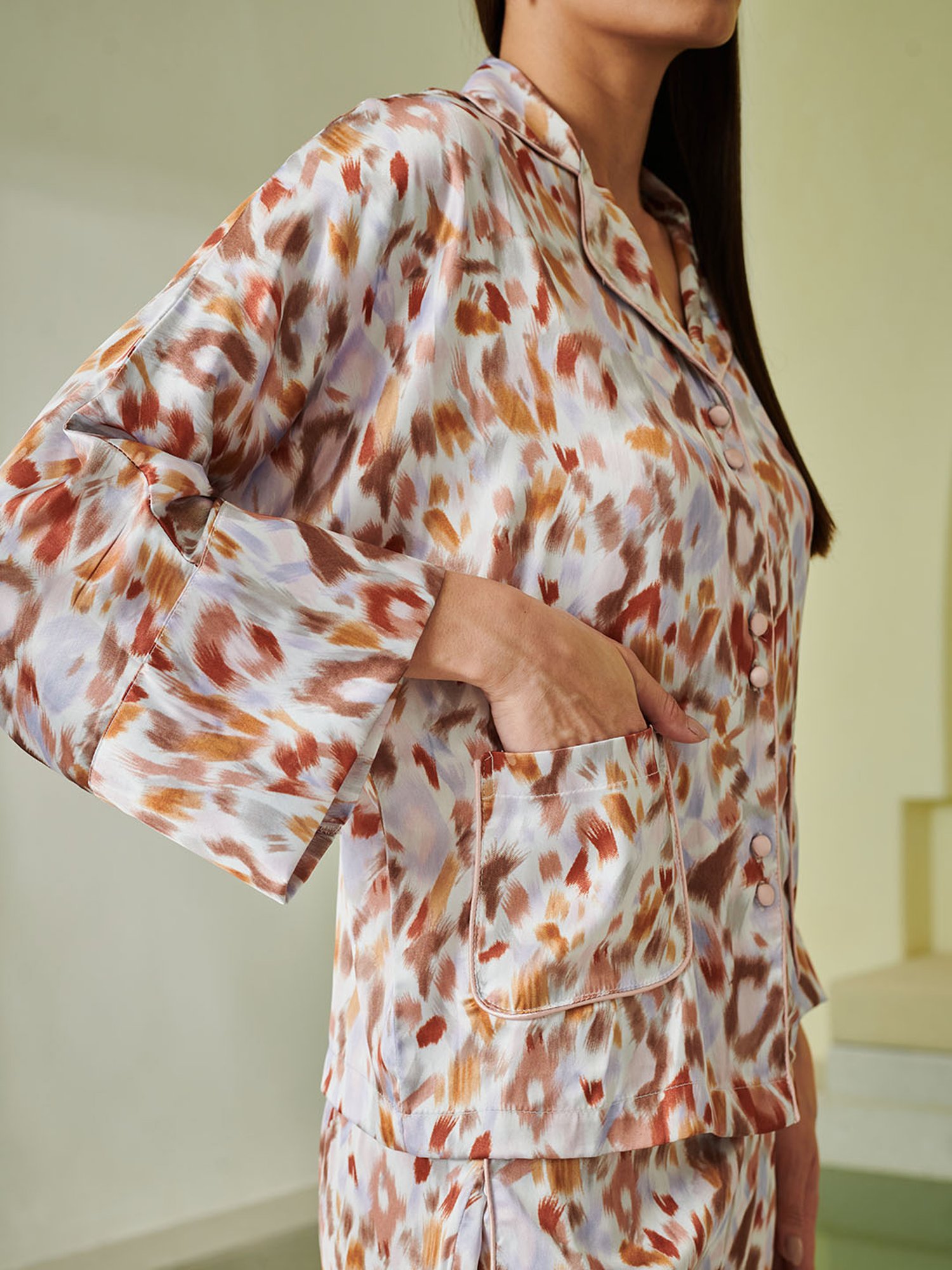 Dusk Attire Multicolor Elvy Pyjama Set