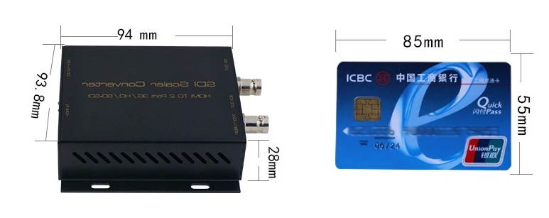 HDMI to SDI converter,SDI scaler converter,HDMI to 2-port 3G/HD/SD-SDI(AIS HDCN0024M1)