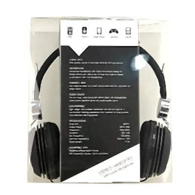 Golden Vocal Overhead Stereo Earpieces with Microphone HF-TX3ST-BK