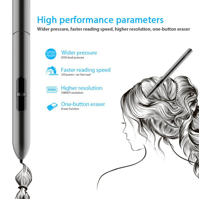 VEIKK P05 Digital Battery-Free Pen for VEIKK VK640 and VK1200 Drawing Display and Tablet