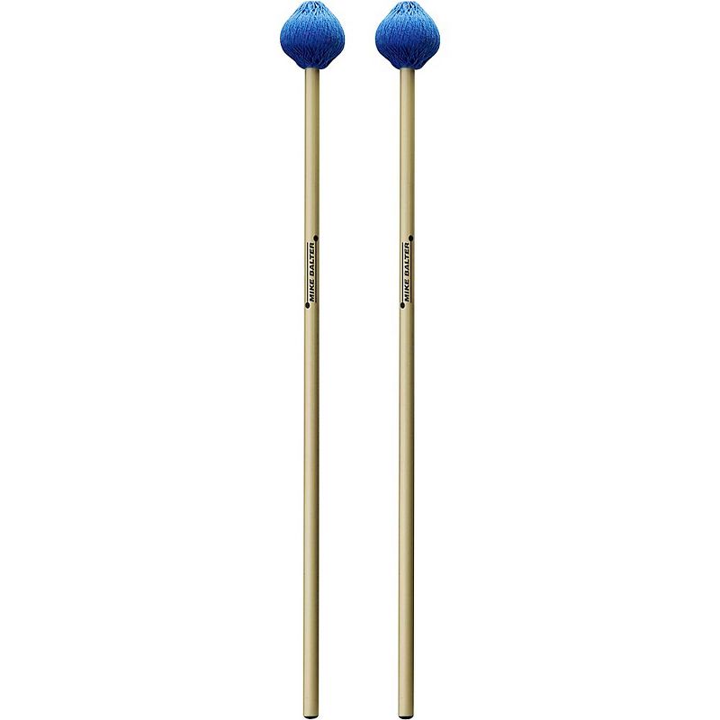 Balter Mallets Christos Rafalides Artist Series Rattan Handle Vibraphone Mallets Medium Hard Blue Cord