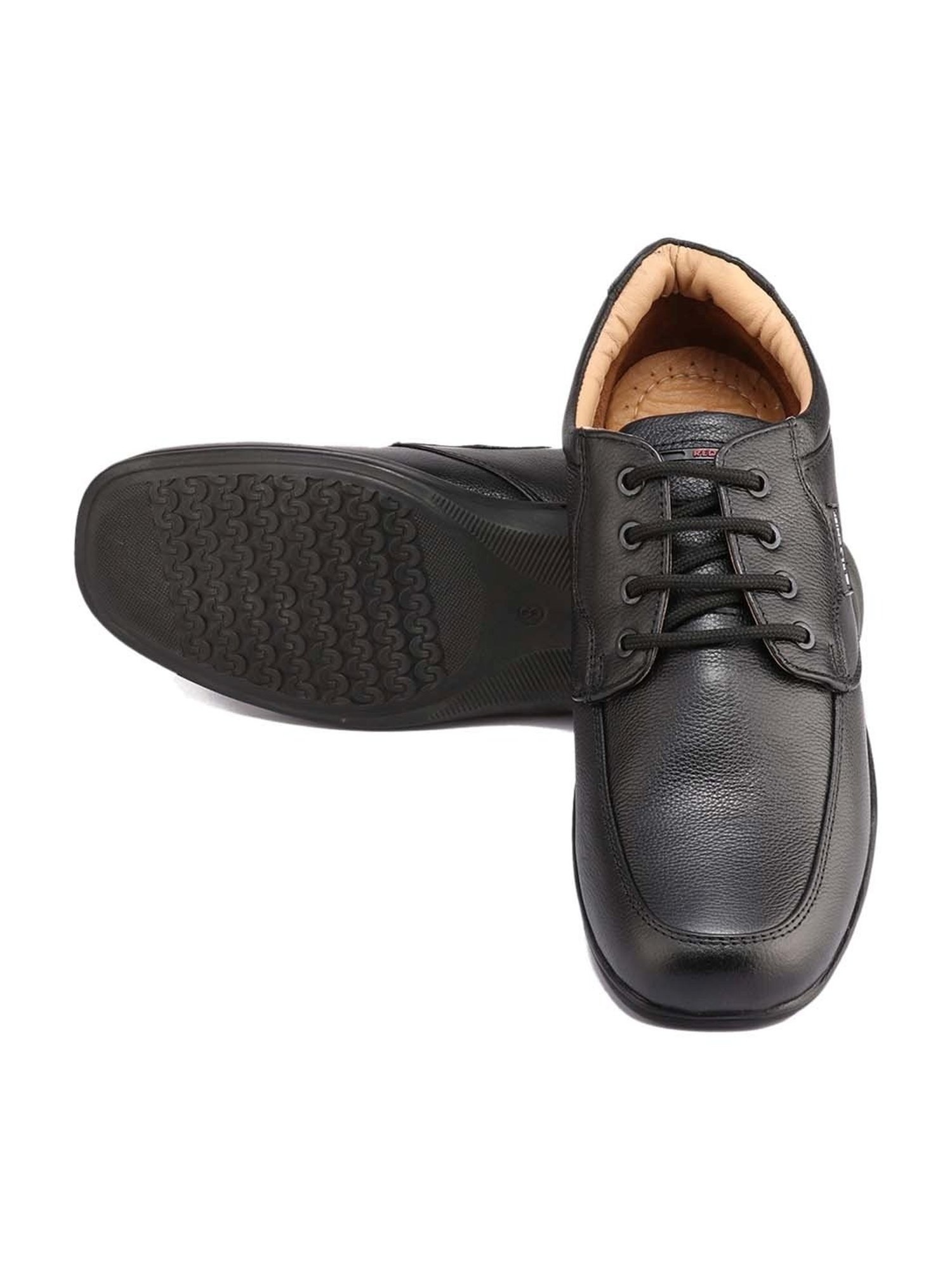 Red Chief Men's Black Derby Shoes