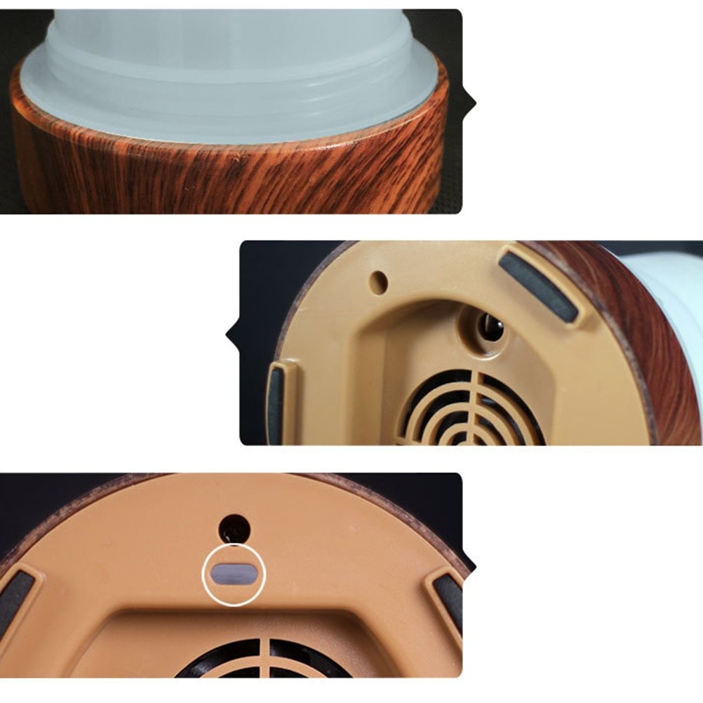 100ml Small Air Humidifier Night Light Aromatherapy Aroma Diffuser Oil Diffuser Trees Iron Art Air Diffuser Purifier Mist Maker for Home Office Yoga (US Plug)