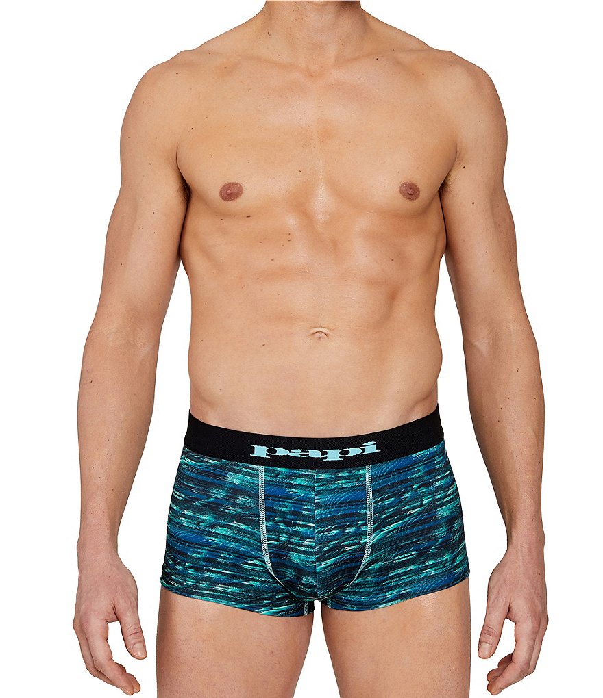 Papi Glitch Print Trunks