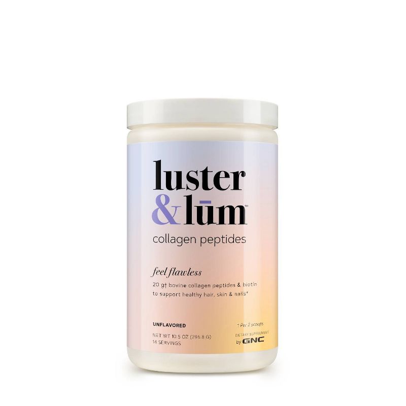 Luster & Lum Collagen Peptides Dietary Supplements - Unflavored - 10.5oz