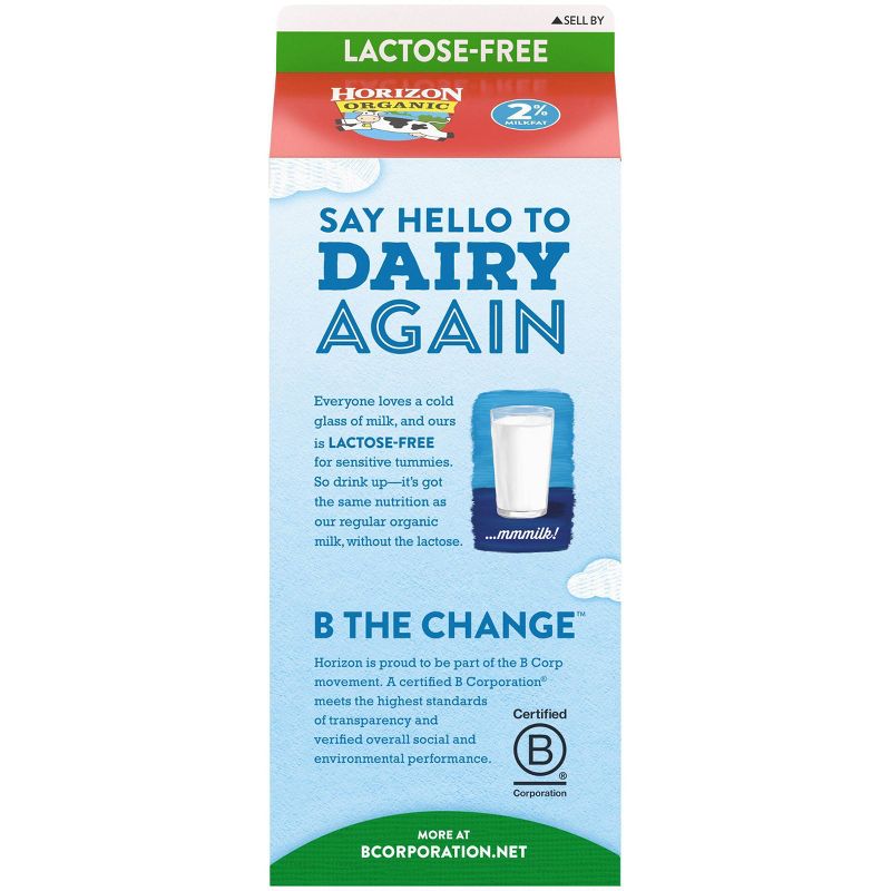 Horizon Organic Lactose-Free 2% Milk - 0.5gal