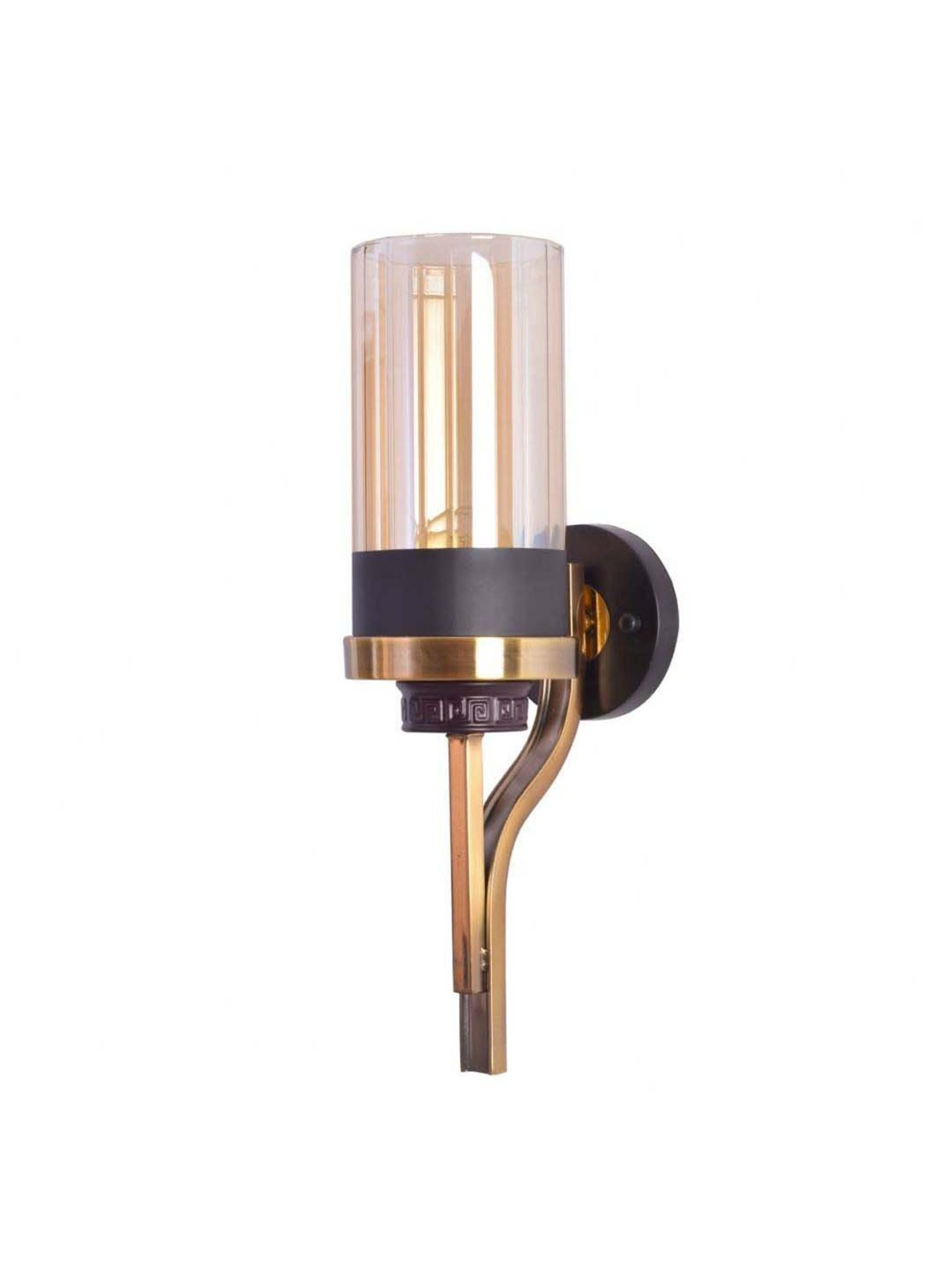 Kapoor E Illuminations Transparent Marco Brass Wall Light
