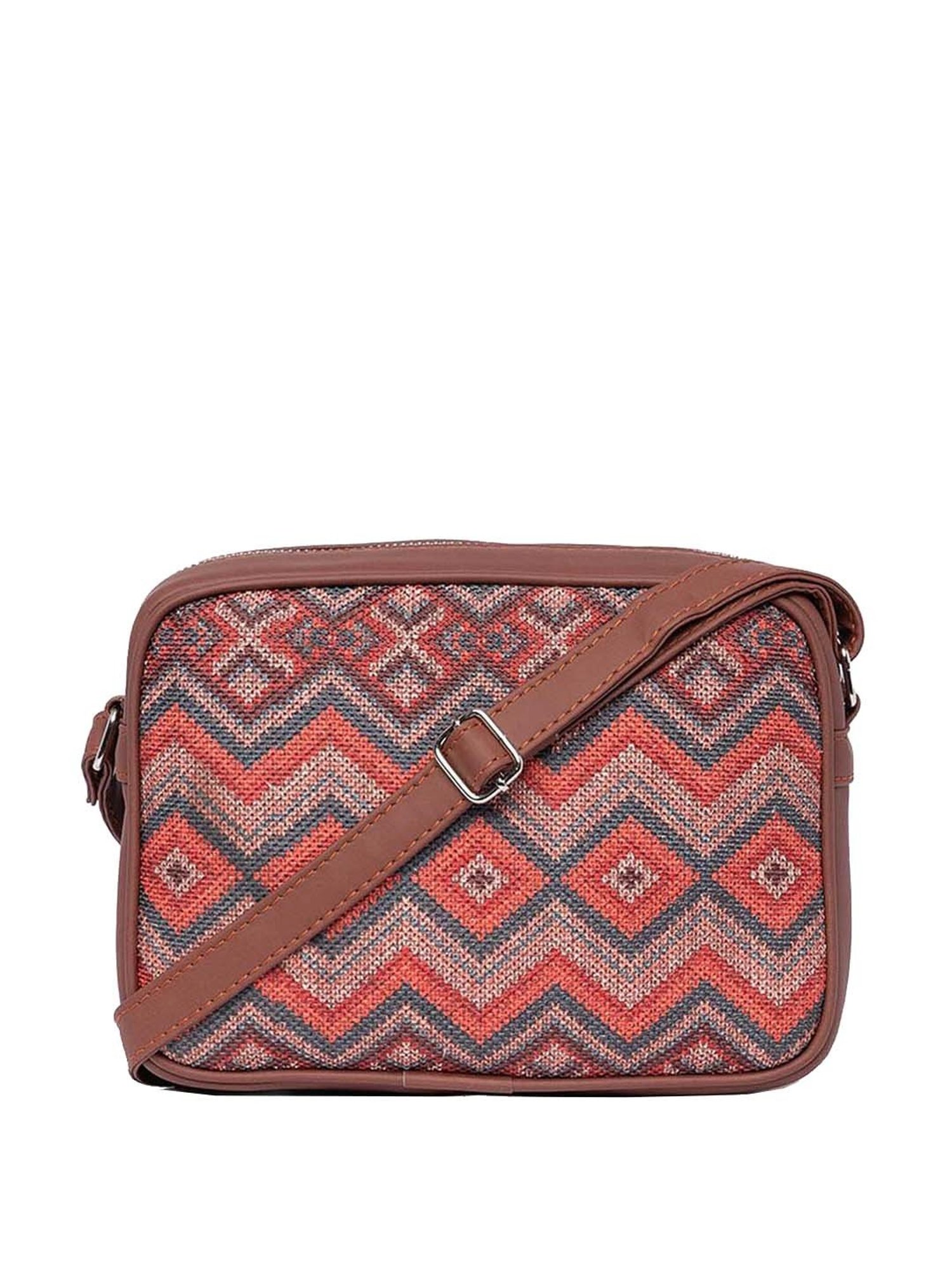 ZOUK Multicolor Printed Medium Sling Handbag