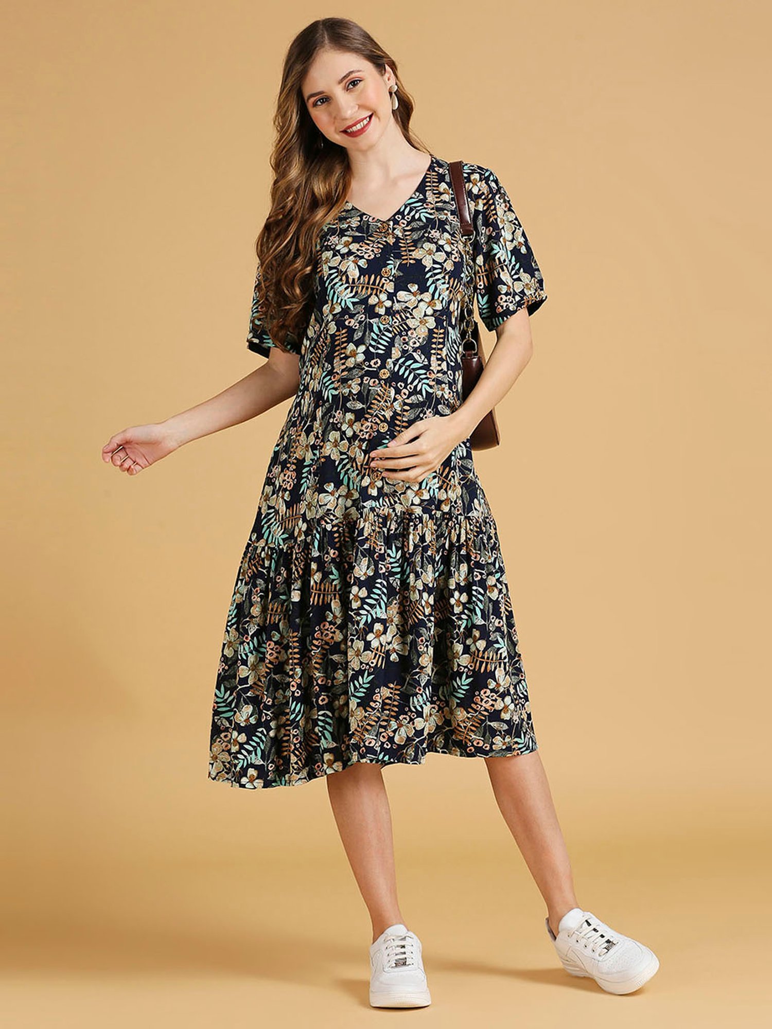 KOI SLEEPWEAR White Maternity Leggings