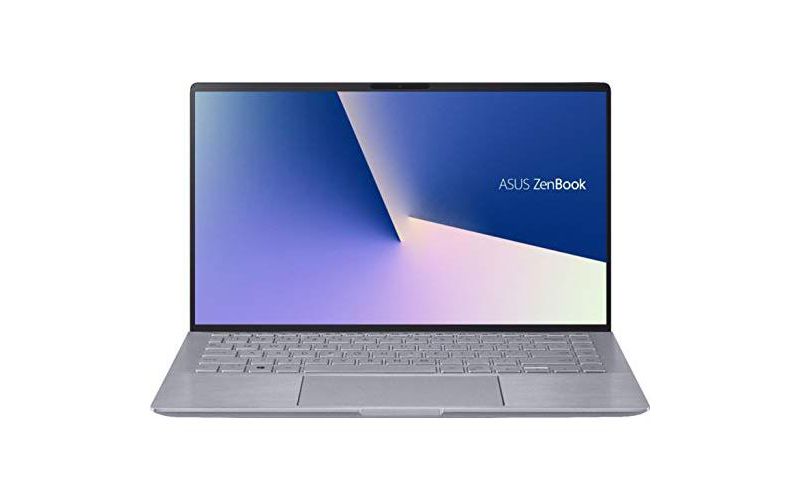 ASUS Zenbook 14 Laptop - AMD Ryzen 5-8GB RAM - NVIDIA GEFORCE MX350-256GB SSD - Win 10, Light Gray.