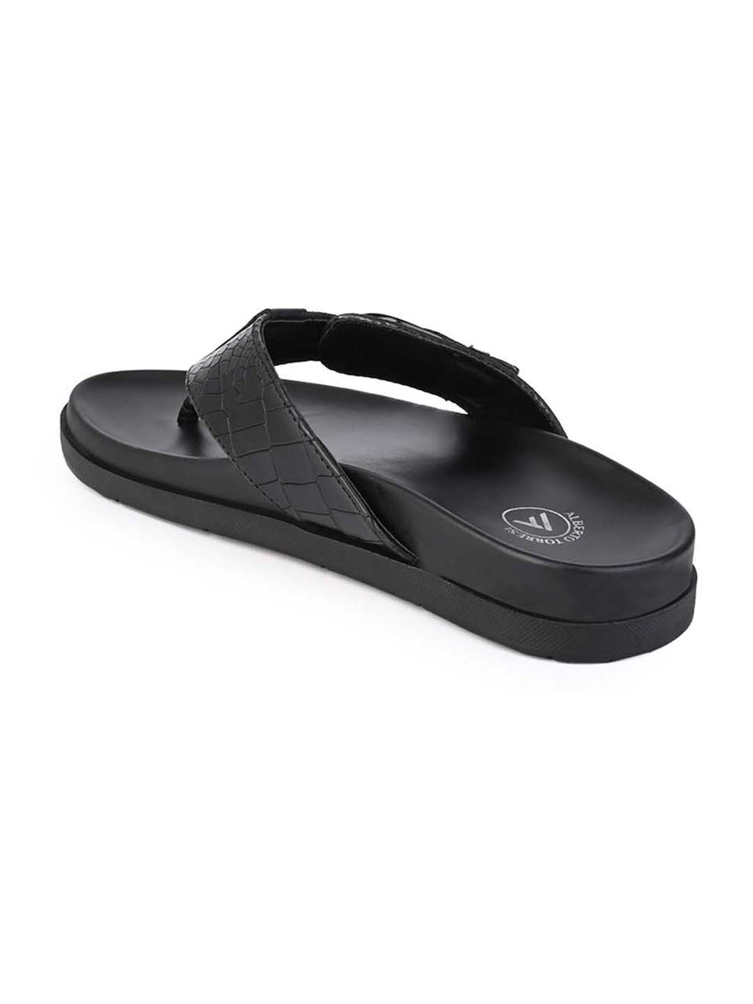 Alberto Torresi 
 Men's Black Thong Sandals