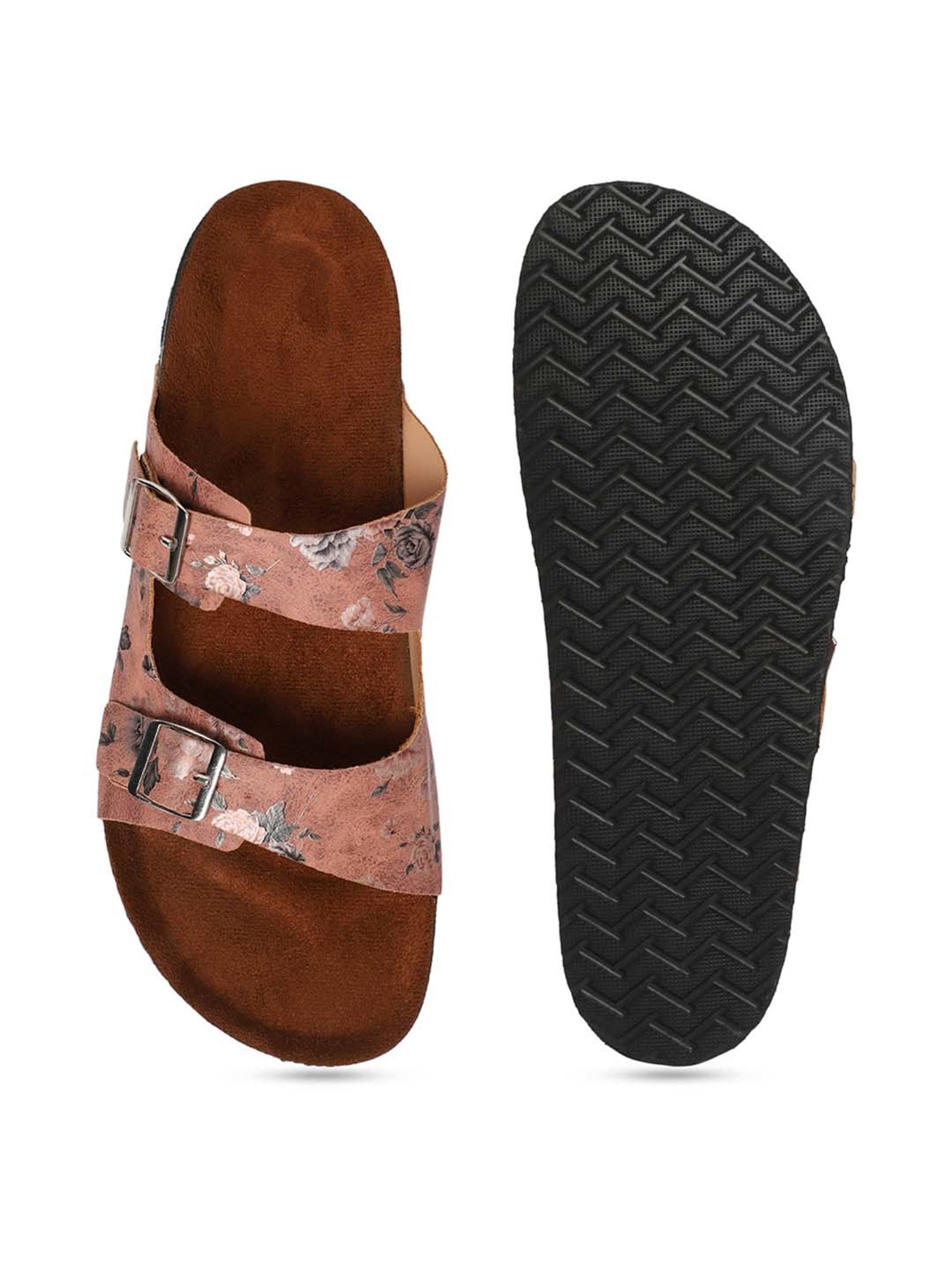 Mozafia Women's Peach Casual Sandals