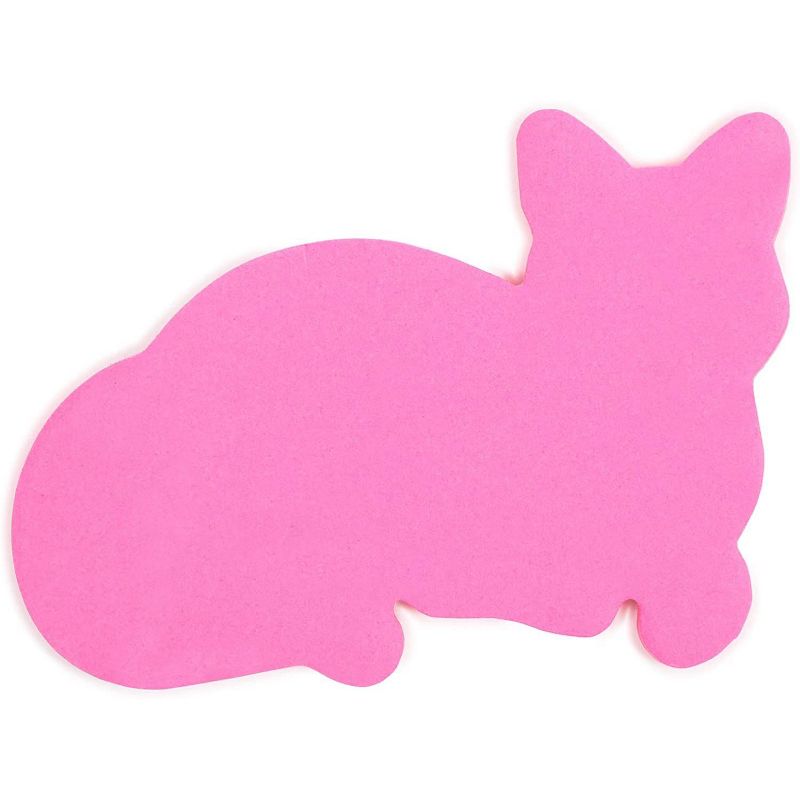 18-Pack Small Cat Shapes Sticky Notes, Cute Self-stick Memo Note Pads, 6 Neon Colors